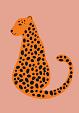 Minimalistische cheetah