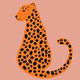 Minimalistische cheetah