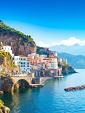 Stadsgezicht van de stad Amalfi, Italië