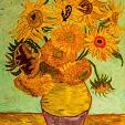 Vaas zonnebloemen, gebaseerd op Van Gogh