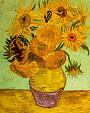 Vaas zonnebloemen, gebaseerd op Van Gogh