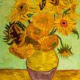 Vaas zonnebloemen, gebaseerd op Van Gogh