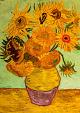 Vaas zonnebloemen, gebaseerd op Van Gogh