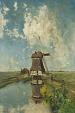 Een Molen aan een Poldervaart, Paul Joseph Constantin Gabriël, 1889