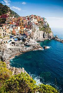 Dorpje Manarola aan de Italiaanse kust