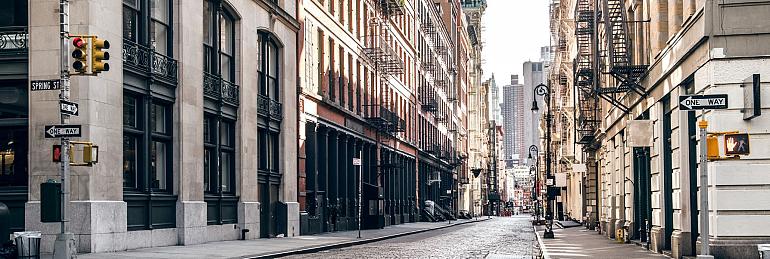 Straat Manhattan, New York 