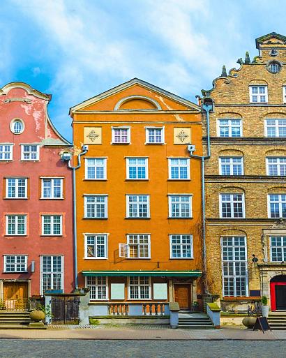 Pastelkleurige huizen, Polen