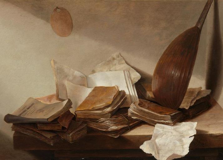 Stilleven met boeken, Jan Davidsz. de Heem, 1625 - 1630