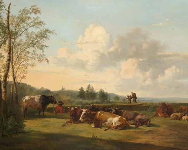 Landschap met vee, Pieter Gerardus van Os, 1816