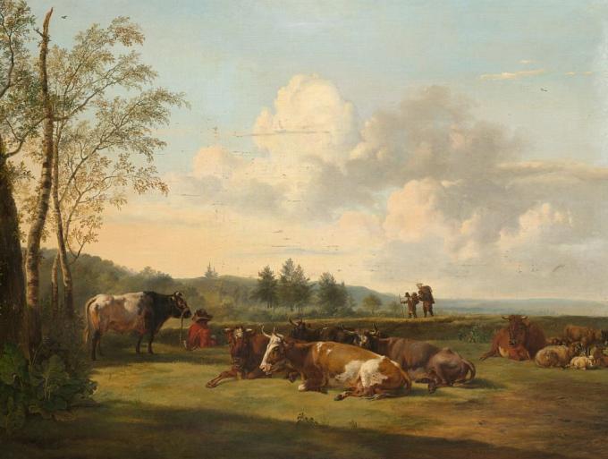 Landschap met vee, Pieter Gerardus van Os, 1816