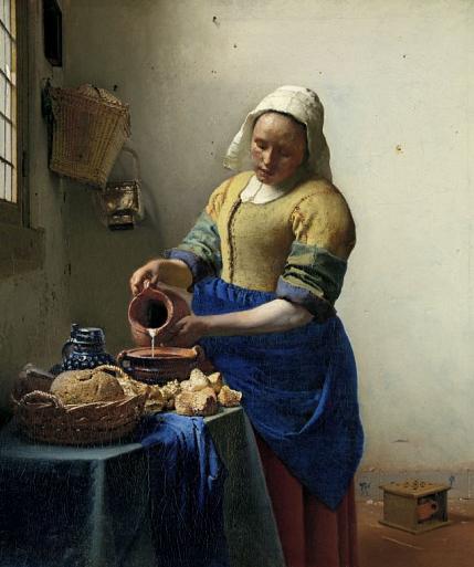 Het melkmeisje, Johannes Vermeer, ca. 1660