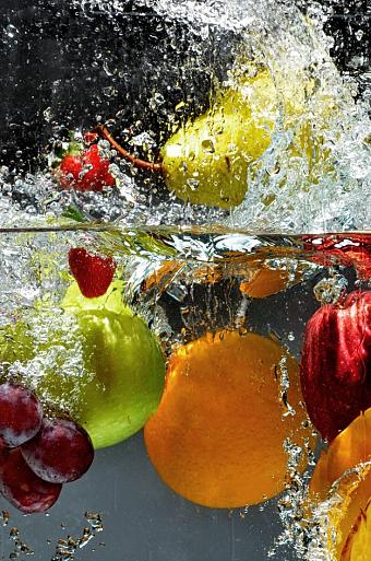 Water vol vers fruit